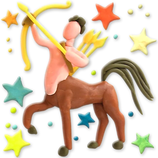 tierkreis, figur, tierkreiszeichen, figur centaur, schütze zodiac centaur