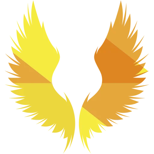 феникс, фон крылья, эмблема wings, золотые крылья, прозрачные крылья
