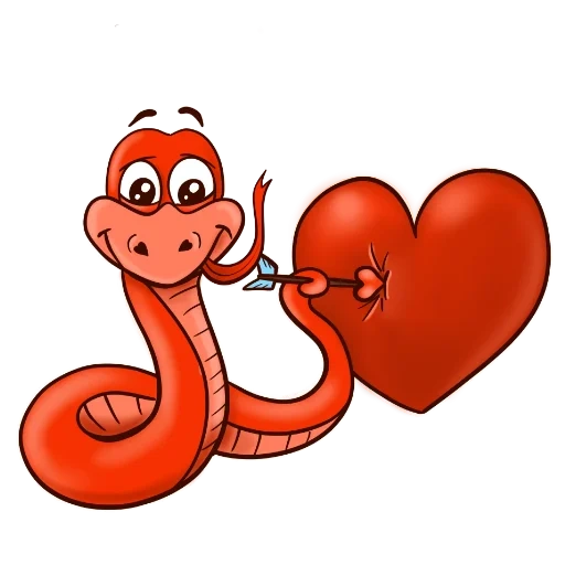 serpent, le clipart de serpent, dessin de serpent, serpent rouge, serpent d'enfants