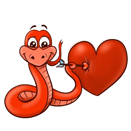 snake, the snake clipart, snake drawing, red snake, snake of children