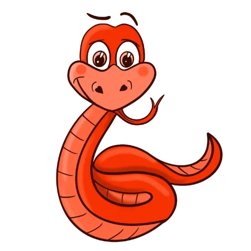 snake snake, the snake clipart, snake drawing, orange snake, snake of children