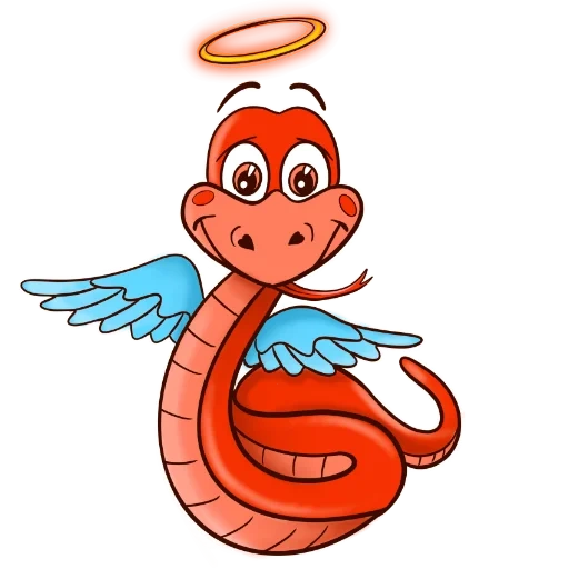 snake, snake symbol, red snake, snake of the cartoon, snake of children