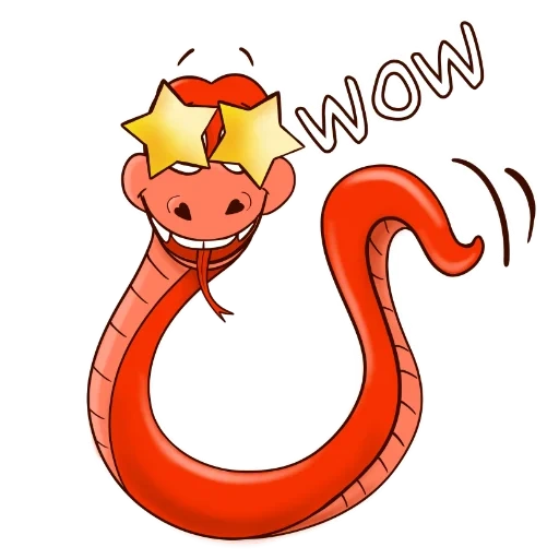 serpent du dessin animé, snake de dessin animé, serpent d'enfants