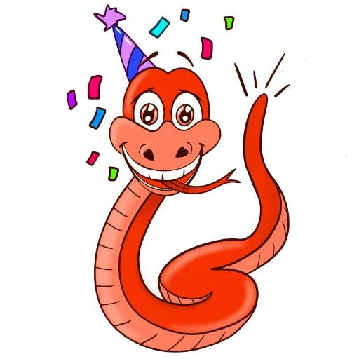dessin de serpent, le clipart de serpent, serpent rouge, serpent de croquis