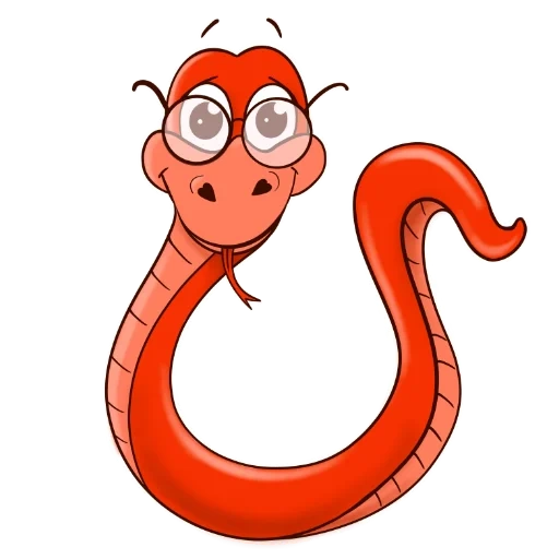 snake drawing, the snake clipart, the worm drawing, snake of children