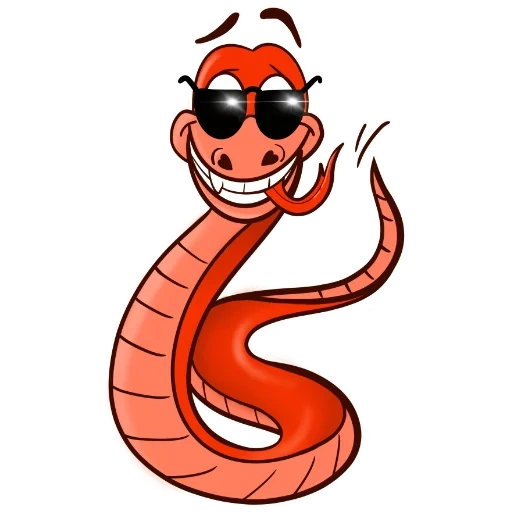 snake, serpente arancione, serpentine per bambini