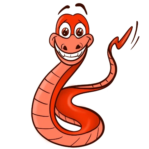 modello di serpente, serpente rosso, cartone animato serpente, serpente dei cartoni animati, serpentine per bambini