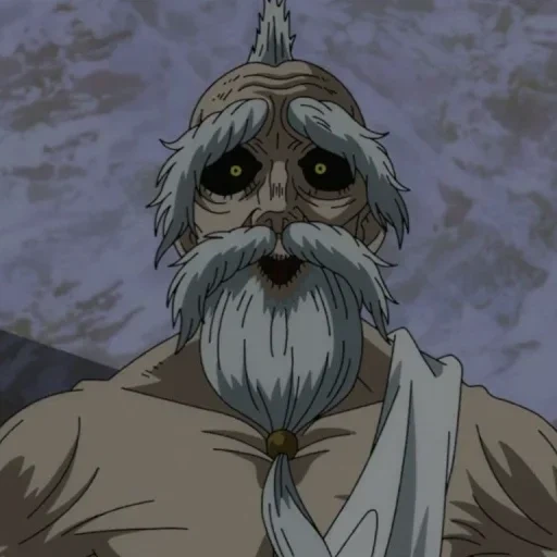 ragnarok, zeus anime, the old man anime, zeus ragnarok, anime charaktere