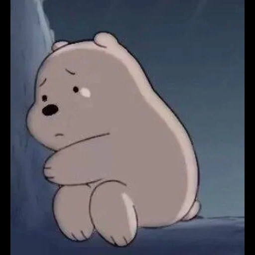 bare bears, orso carino, sad song per sad people, estetica cartoon we naked bear