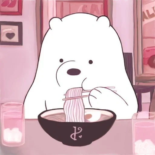 padrão bonito, urso fofo, urso engraçado, toda a verdade sobre o urso, ice bear we bare bears