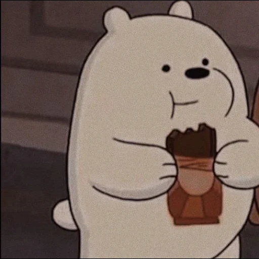 anime, polar bear, the whole truth about bears, we bar bears aesthetics, ice bear we bare bears