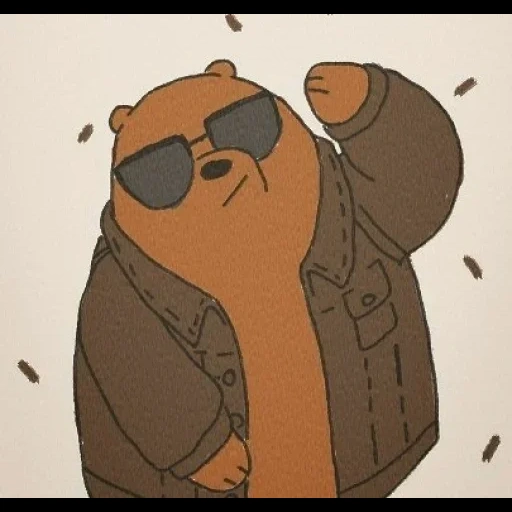 bear, human, animation, the bear is cute, merry bear