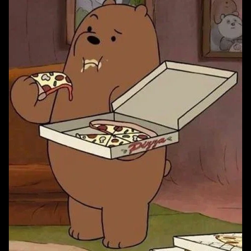 gente, animación, pizza oso, oso lindo, toda la verdad sobre el oso