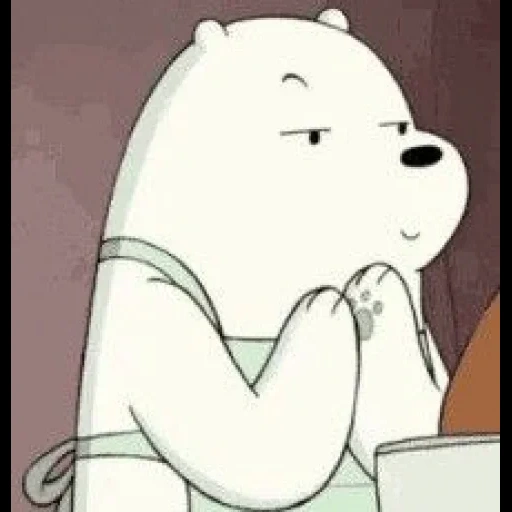 ice bear, the whole truth about bears, ice bear we bare bears, the whole truth about beads is white, we bare bears white bear