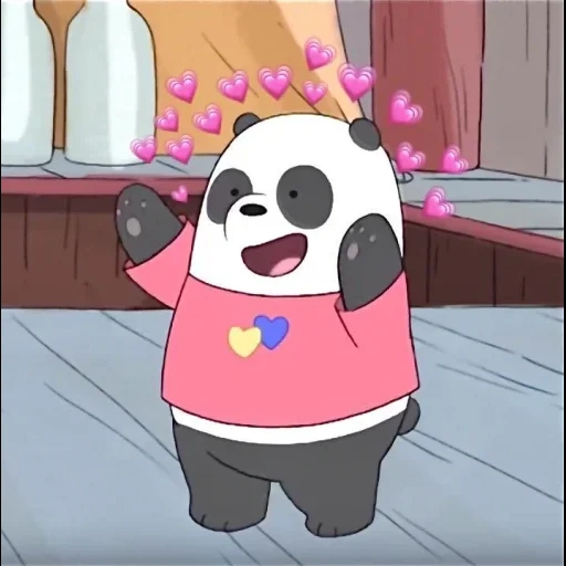 bare bears, sweet panda, the whole truth about bears, panda cartoon is the whole truth about bears, the whole truth about panda bears is small