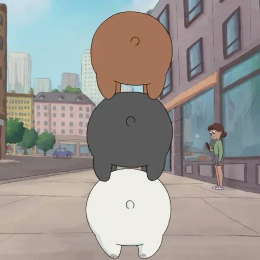 bare bears, ilustração, toda a verdade sobre o urso, urso nu de desenho animado we, três desenhos animados de urso 2020