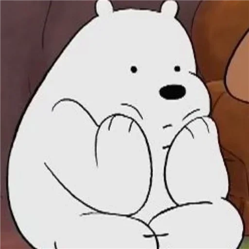 bare bears, urso nu we branco, toda a verdade sobre o urso, toda a verdade do urso é branca, estética branca de urso nu we