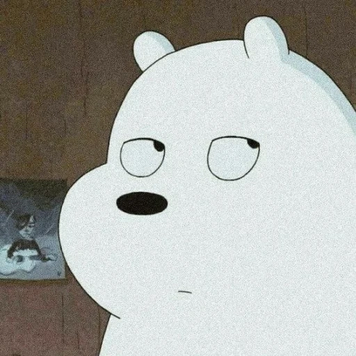 the bear is white, we bare bears white, the whole truth about bears, we bare bears ice bear, we are ordinary bears white
