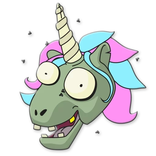 unicorn, zombie unicorn, zombi unicorn, zombi unicorn merah muda, sketsa zombie unicorn