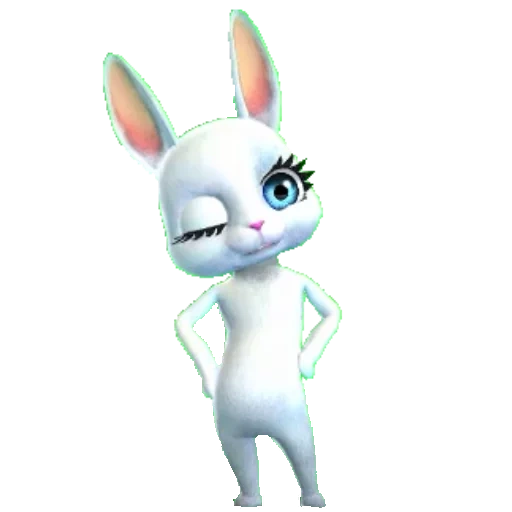 bunny, bunny zube, your bunny, bunny is white, zoobe bunny