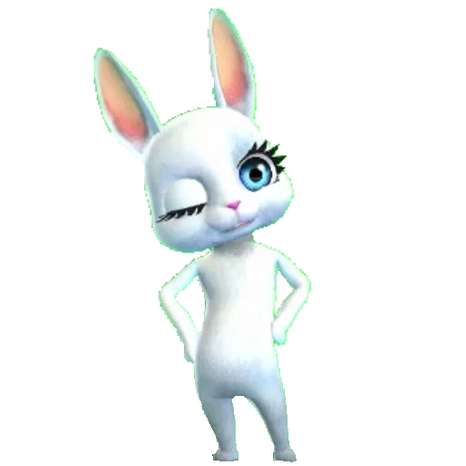 lapin, bunny zube, votre lapin, le lapin est blanc, lapin zoobe