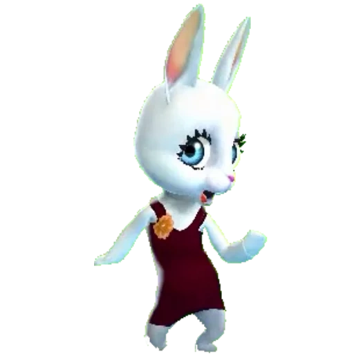 lapin, zoob bunny, bunny zubi, le lapin est blanc, lapin zoobe