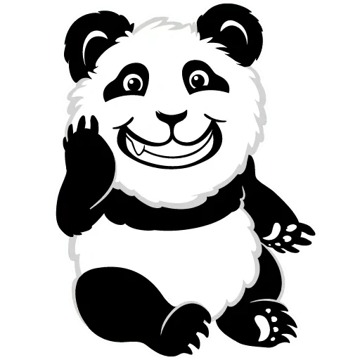 панда, панда панда, панда символ, медвежонка панды