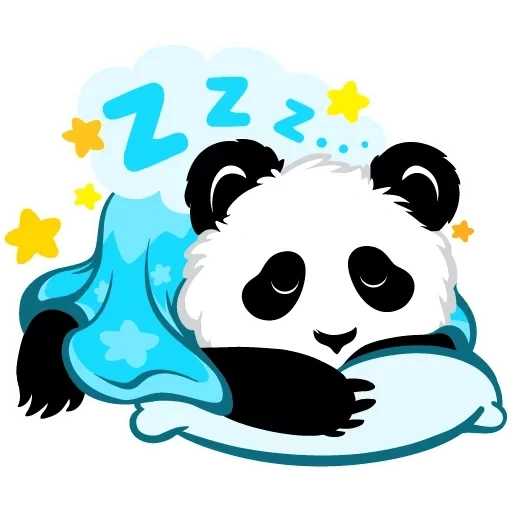 панда, панда панда, панда значок, мультяшная панда, голубого цвета панда