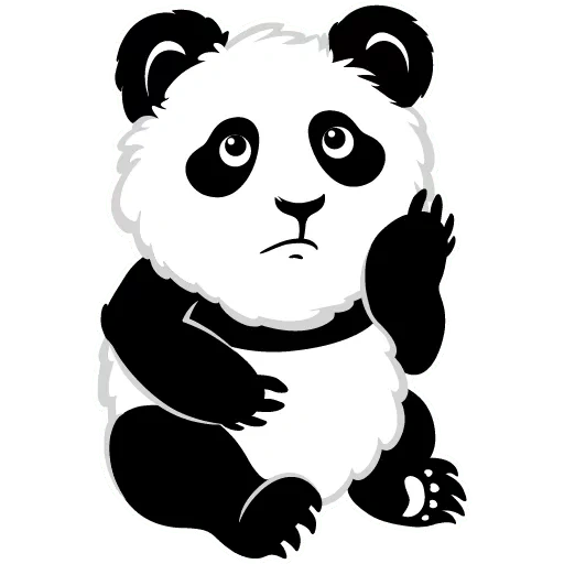 panda, panda, pandochka, panda panda, ciseaux panda