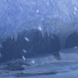 glacier, waterfall mountain, glacial cave, antarctic nature, lake baikal ice cave