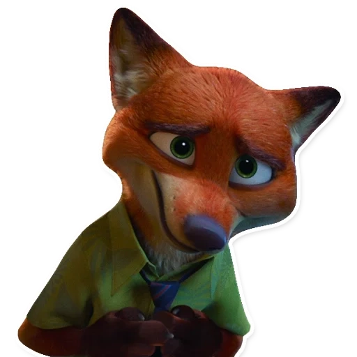 nick wilde, fox animal city, fox animal city, la ciudad de la bestia nick wilde, ciudad de animales de fondo transparente