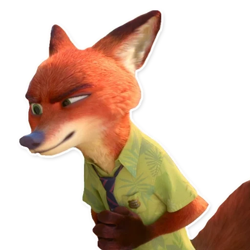 nick wilde, tierhäute, der fuchs nick wilde, fuchs mit tierfell, fox animal city