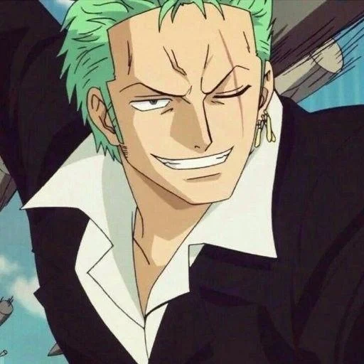 zoro, rolonoa, zorro rolonoa, one piece zoro, anime characters have green hair