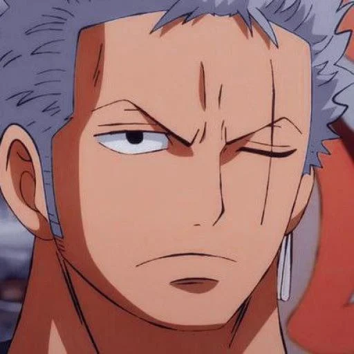 zoro, zoro icon, roronoa zoro, zoro annoyed, anime one piece