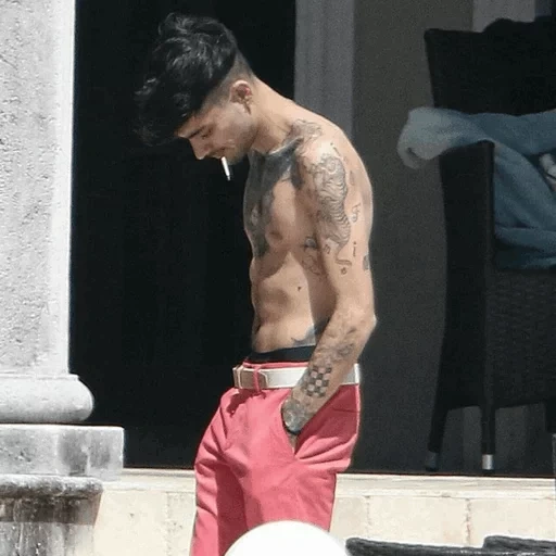 zayn, liam payne, zain malik, tatuaggio di torso di zane malik