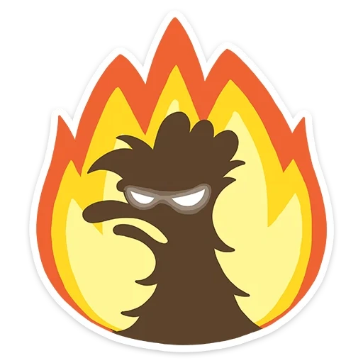 demonio, el fuego, fénix, chispas, logo de fuego