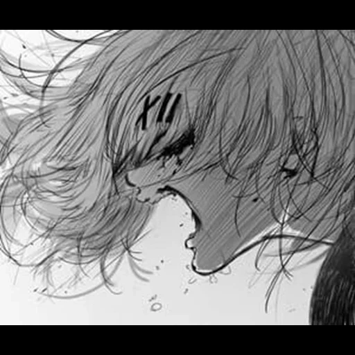 manga, scream juzo, lacrime anime, anime triste, disegni anime tristi