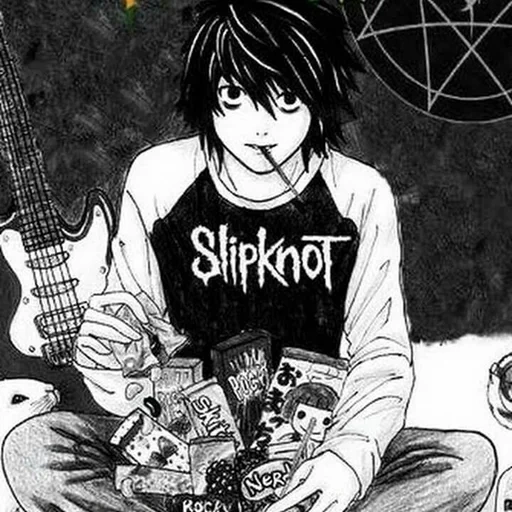 yegor letov, death note, l death notebook, comic death notebook, death notebook characters