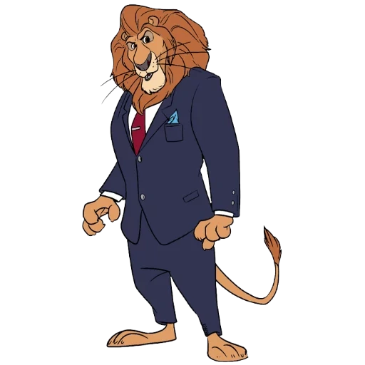 cuirs et peaux, lion en peau d'animal, les personnages de zootopia, lion peint de zootopia, leodore lionheart zootopia