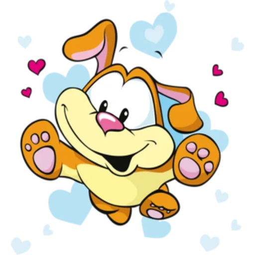 funny animals, cartoon dog, joyful cartoons, cartoon hearts, cartoon dog drawing