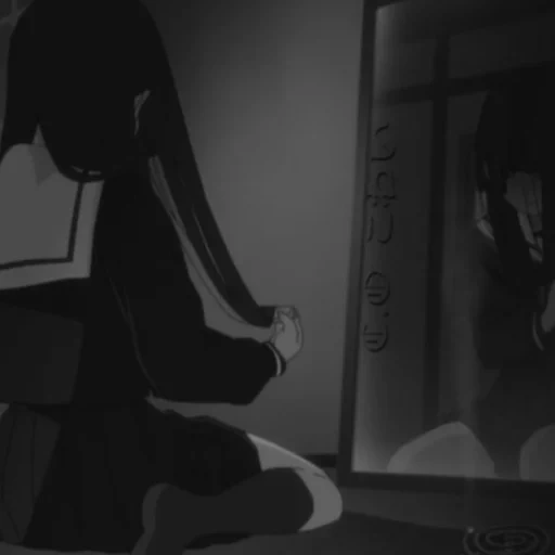 anime, anime pain, the anime is dark, anime girl, anime is sad