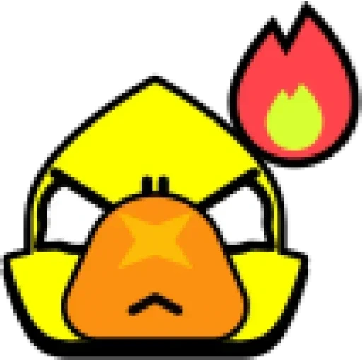 blavelstas, brawl stars, brawl stars pins, engeli bird yellow