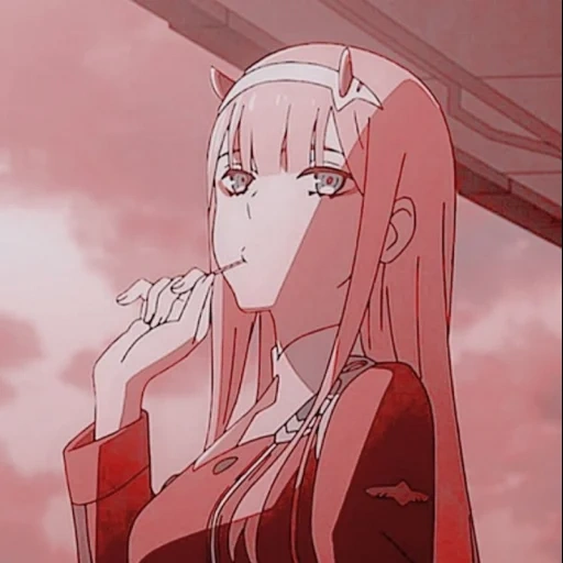 zero two, rei arthur, animação zero, querida em franks, o favorito de franks