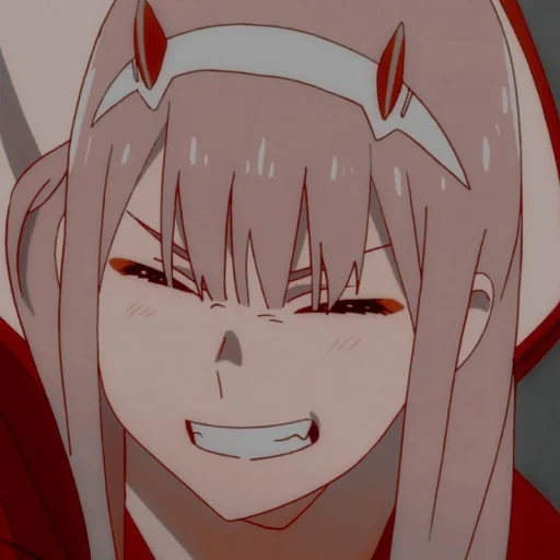 zero two, zero dos anime, zero two anime, papel de animación, cariño en franks